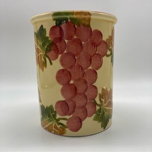 Hand Painted ceramiche Italian Ceramic Vase - Utensil Holder EVC